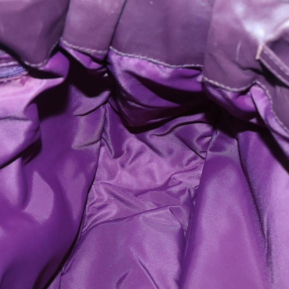 Christian Dior Canage Tote Bag Nylon Purple Silver Auth ep10801