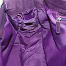 Christian Dior Canage Tote Bag Nylon Purple Silver Auth ep10801-20