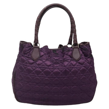 Christian Dior Canage Tote Bag Nylon Purple Silver Auth ep10801 - 0
