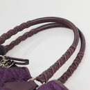 Christian Dior Canage Tote Bag Nylon Purple Silver Auth ep10801-8