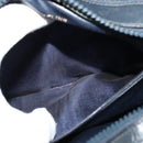 CELINE Shoulder Bag Leather Navy Gold Auth ep10804-12