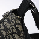 Christian Dior Trotter Canvas Shoulder Bag Black Silver Auth ep10805-9