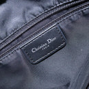 Christian Dior Trotter Canvas Shoulder Bag Black Silver Auth ep10805-18