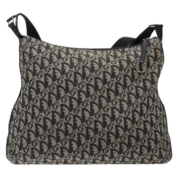 Christian Dior Trotter Canvas Shoulder Bag Black Silver Auth ep10805 - 0