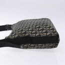 Christian Dior Trotter Canvas Shoulder Bag Black Silver Auth ep10805-4