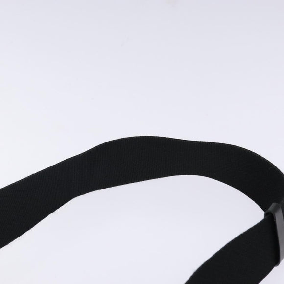 Christian Dior Trotter Canvas Shoulder Bag Black Silver Auth ep10805