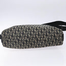 Christian Dior Trotter Canvas Shoulder Bag Black Silver Auth ep10805-5