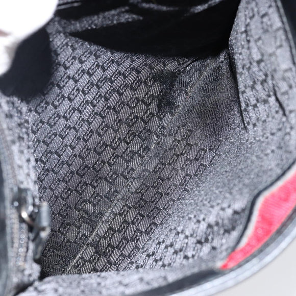 GUCCI Shoulder Bag Nylon Red Silver 019 0348 Auth ep10806