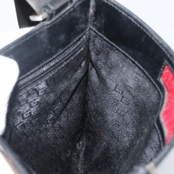 GUCCI Shoulder Bag Nylon Red Silver 019 0348 Auth ep10806