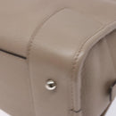 LOEWE Anagram Americana 28 Hand Bag Leather Gray Silver Auth ep10807-14
