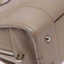 LOEWE Anagram Americana 28 Hand Bag Leather Gray Silver Auth ep10807-15