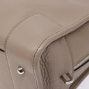 LOEWE Anagram Americana 28 Hand Bag Leather Gray Silver Auth ep10807-16