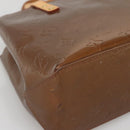 LOUIS VUITTON Monogram Vernis Reade PM Hand Bag Bronze M91146 LV Auth ep10810-14