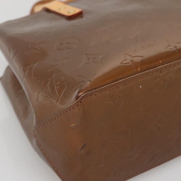 LOUIS VUITTON Monogram Vernis Reade PM Hand Bag Bronze M91146 LV Auth ep10810