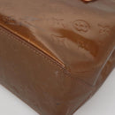 LOUIS VUITTON Monogram Vernis Reade PM Hand Bag Bronze M91146 LV Auth ep10810-15