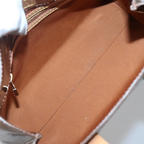 LOUIS VUITTON Monogram Vernis Reade PM Hand Bag Bronze M91146 LV Auth ep10810