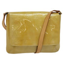 LOUIS VUITTON Monogram Vernis Thompson Street Bag Beige M91301 LV Auth ep10811-1