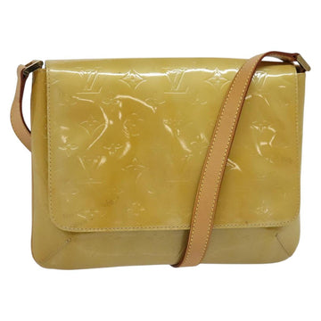 LOUIS VUITTON Monogram Vernis Thompson Street Bag Beige M91301 LV Auth ep10811