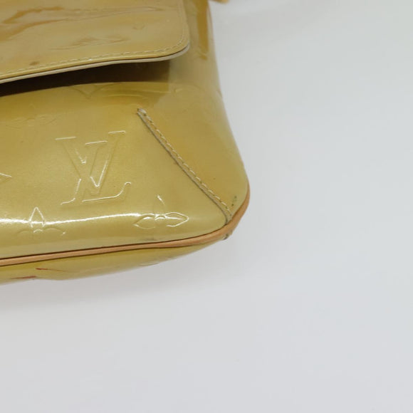 LOUIS VUITTON Monogram Vernis Thompson Street Bag Beige M91301 LV Auth ep10811