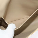 LOUIS VUITTON Monogram Vernis Thompson Street Bag Beige M91301 LV Auth ep10811-20