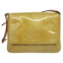LOUIS VUITTON Monogram Vernis Thompson Street Bag Beige M91301 LV Auth ep10811-13
