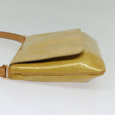 LOUIS VUITTON Monogram Vernis Thompson Street Bag Beige M91301 LV Auth ep10811-3