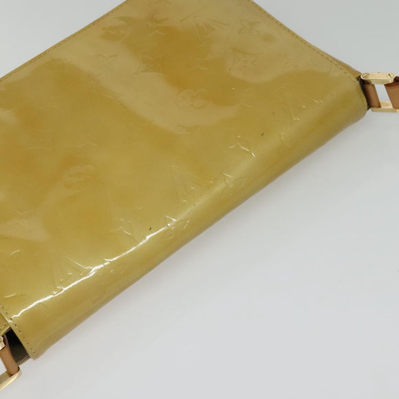 LOUIS VUITTON Monogram Vernis Thompson Street Bag Beige M91301 LV Auth ep10811