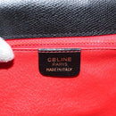 CELINE Hand Bag Leather Black Gold Auth ep10817-19