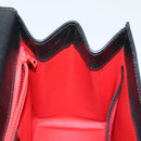 CELINE Hand Bag Leather Black Gold Auth ep10817-20