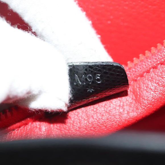 CELINE Hand Bag Leather Black Gold Auth ep10817