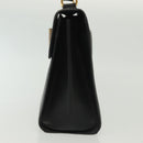 CELINE Hand Bag Leather Black Gold Auth ep10817-3