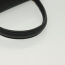CELINE Hand Bag Leather Black Gold Auth ep10817-7