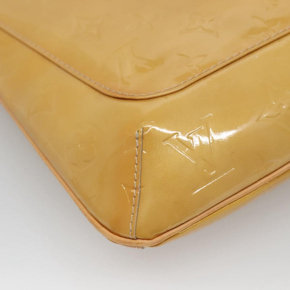 LOUIS VUITTON Monogram Vernis Thompson Street Bag Beige M91301 LV Auth ep10819