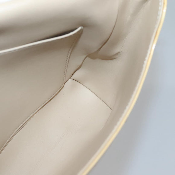 LOUIS VUITTON Monogram Vernis Thompson Street Bag Beige M91301 LV Auth ep10819