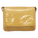 LOUIS VUITTON Monogram Vernis Thompson Street Bag Beige M91301 LV Auth ep10819-13