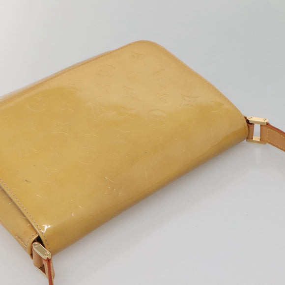 LOUIS VUITTON Monogram Vernis Thompson Street Bag Beige M91301 LV Auth ep10819