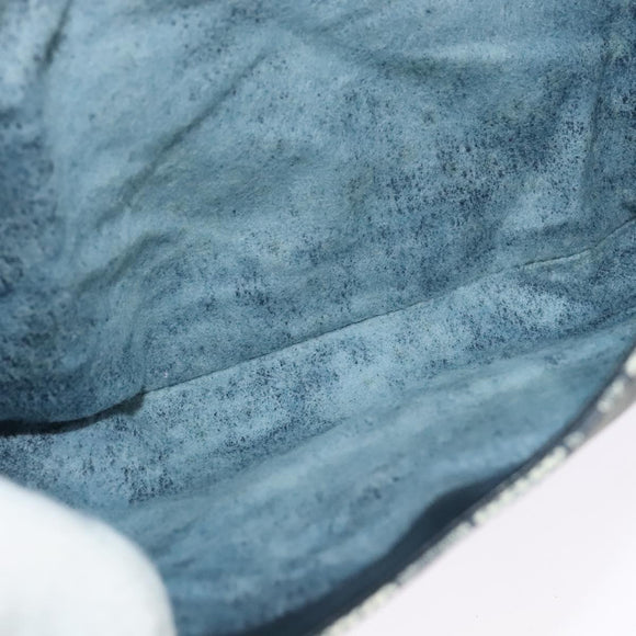 GUCCI GG Supreme Shoulder Bag PVC Navy Gold Auth ep10820