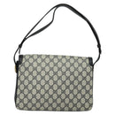 GUCCI GG Supreme Shoulder Bag PVC Navy Gold Auth ep10820-3