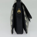 GUCCI GG Supreme Shoulder Bag PVC Navy Gold Auth ep10820-4