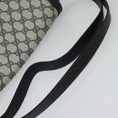 GUCCI GG Supreme Shoulder Bag PVC Navy Gold Auth ep10820-7