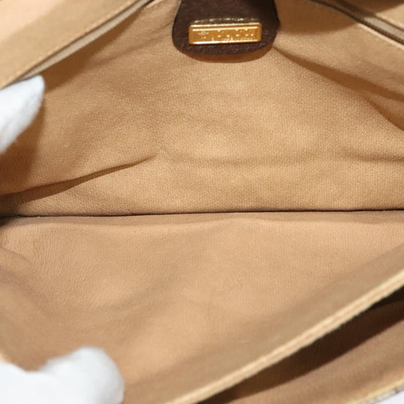 GUCCI GG Supreme Shoulder Bag PVC Beige Gold 004 904 0671 Auth ep10822