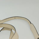 LOEWE Anagram Tote Bag Leather 2way White Gold Auth ep10824-15