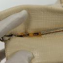 LOEWE Anagram Tote Bag Leather 2way White Gold Auth ep10824-10