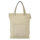 LOEWE Anagram Tote Bag Leather 2way White Gold Auth ep10824-13