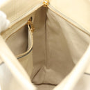 LOEWE Anagram Tote Bag Leather 2way White Gold Auth ep10824-21