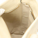 LOEWE Anagram Tote Bag Leather 2way White Gold Auth ep10824-22