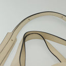 LOEWE Anagram Tote Bag Leather 2way White Gold Auth ep10824-14