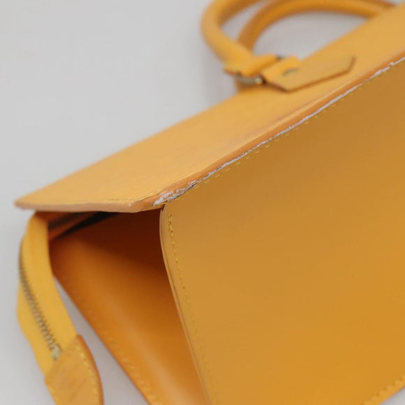 LOUIS VUITTON Epi Sac Triangle Hand Bag Yellow M52099 LV Auth ep10828