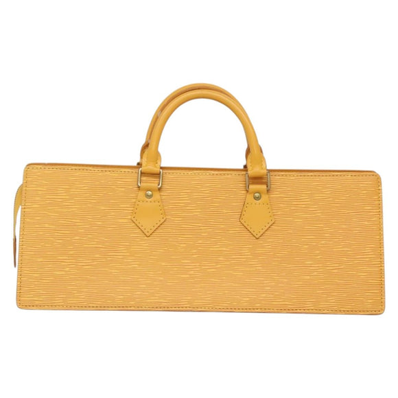 LOUIS VUITTON Epi Sac Triangle Hand Bag Yellow M52099 LV Auth ep10828