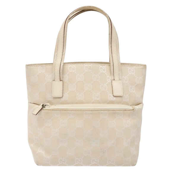 GUCCI GG Canvas Hand Bag Beige 002 1079 Auth ep10836